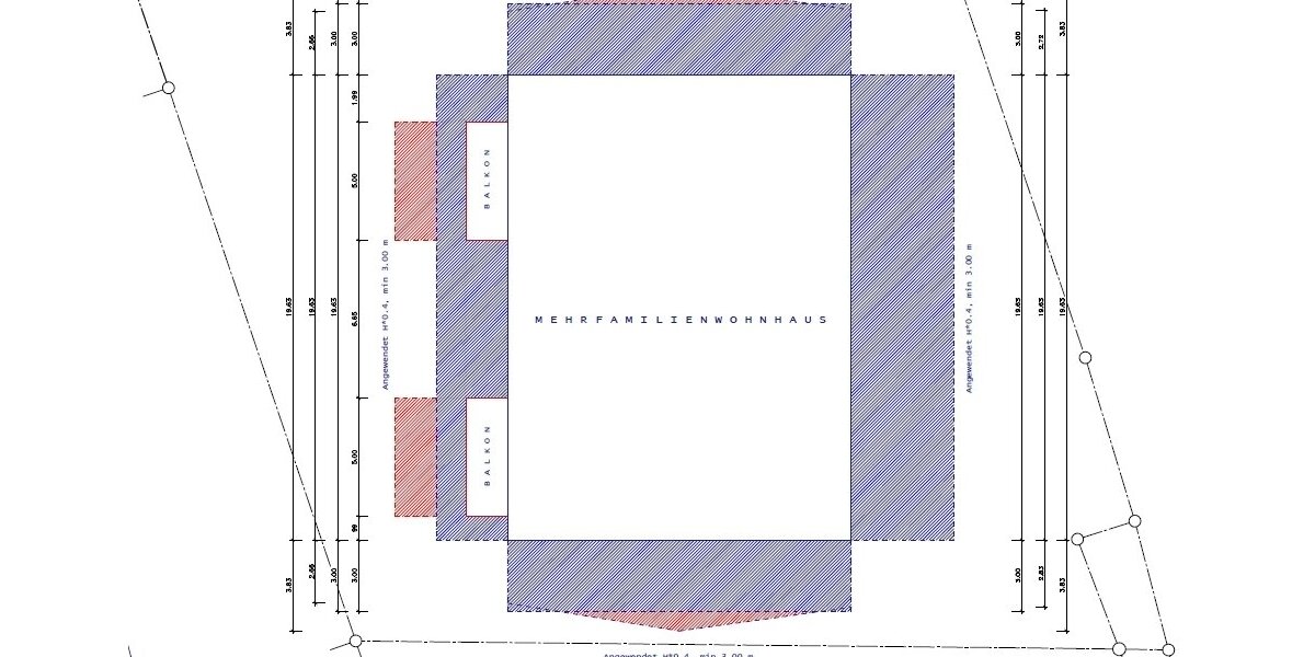 INVESTOREN & BAUTRÄGERANGEBOT GRUNDSTÜCK 960 m² FÜHR EIN MEHRFAMILIENHAUS MIT 4 WEH SOFORT UMSETZ- BEBAUBAR-Skizze gen. Bauplan! zimmer