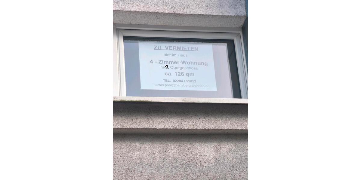 Etagenwohnung Overath - 4 Zimmer, 126 m&sup2;, 1.385&euro; | Angebot:26640744