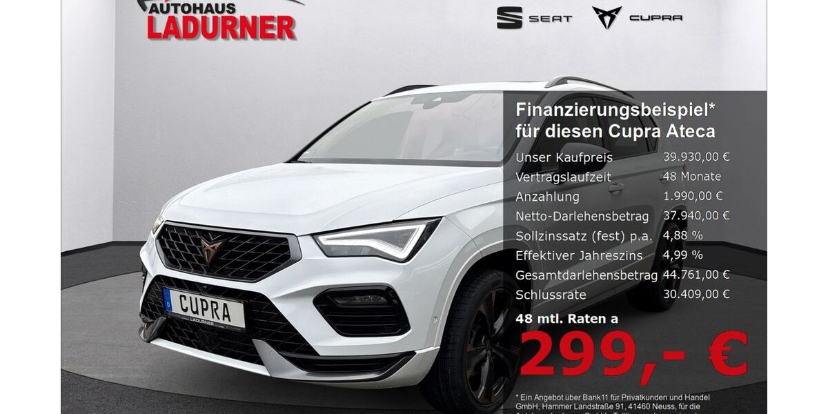 Cupra Ateca 17.500 km 39.930 € Tuttlingen 78532