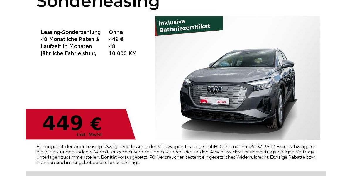 Audi Q4 e-tron 21.112 km 42.940 &euro; Magdeburg 39126