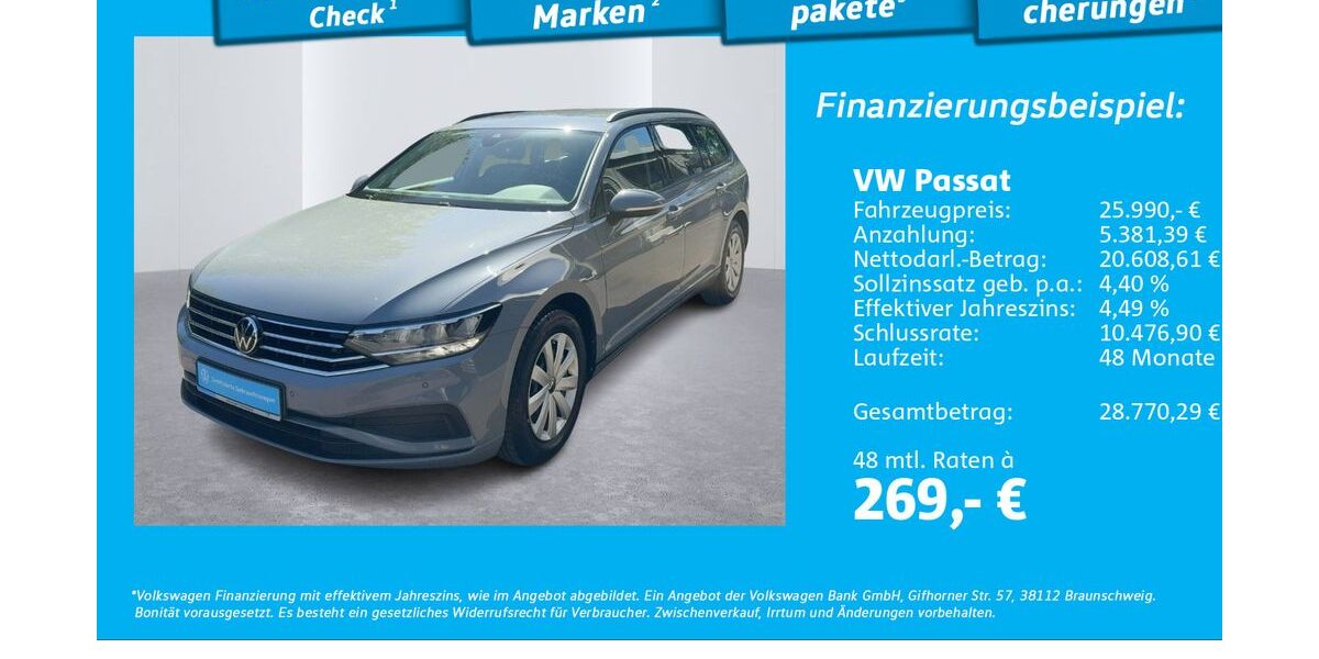 VW Passat 36.556 km 25.990 &euro; Glinde 21509