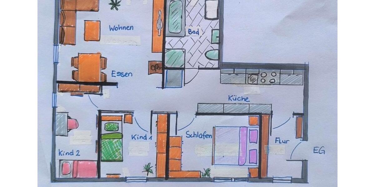 Dachgeschoßwohnung Allstedt - 4 Zimmer, 84 m&sup2;, 560&euro; | Angebot:26066350