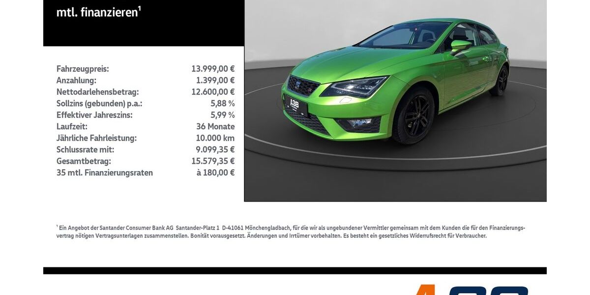 Seat Leon 51.178 km 13.999 &euro; Leinefelde-Worbis/DE 37327
