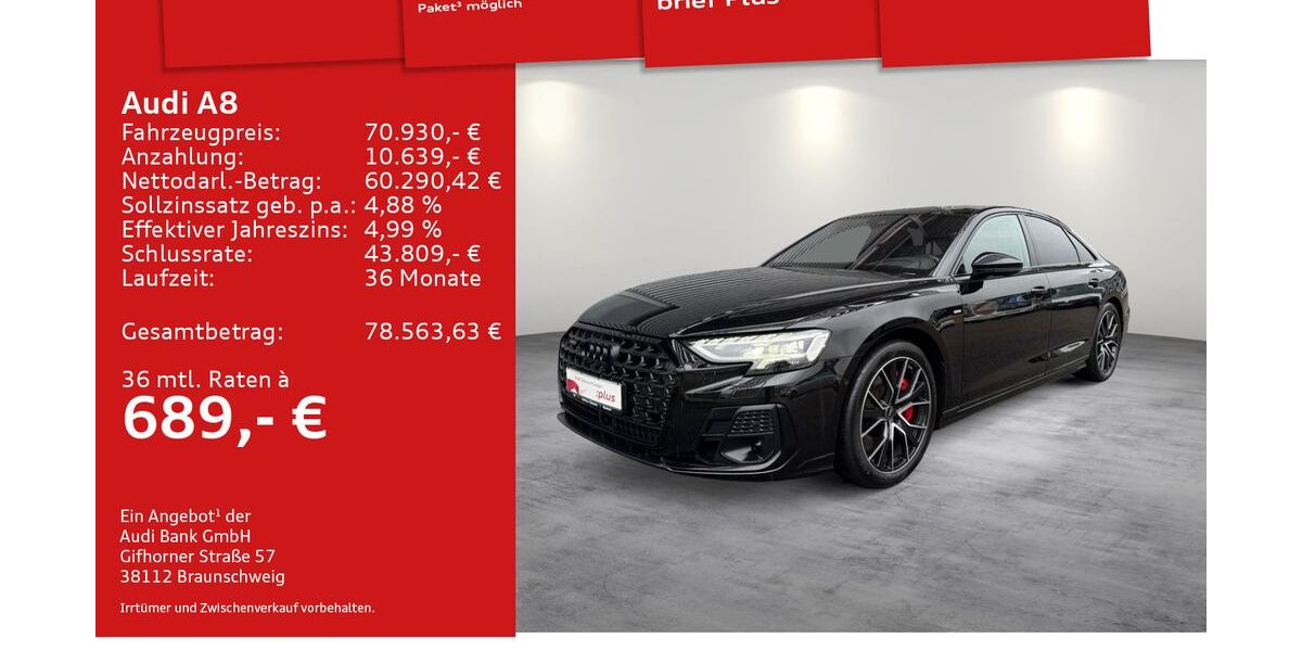 Audi A8 49.714 km 70.930 &euro; Mosbach 74821