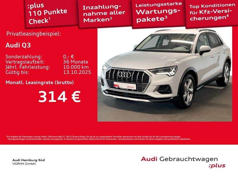 Audi Q3 26.659 km 34.960 € Hamburg 20537