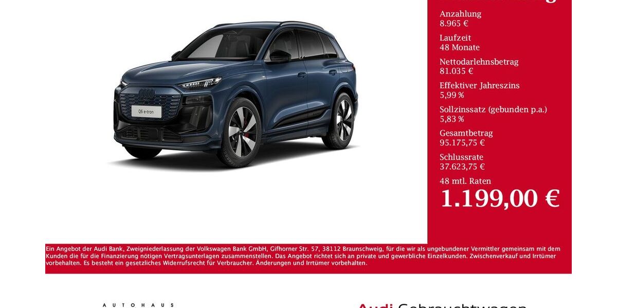 Audi Q6 e-tron 6.903 km 90.000 &euro; Pronsfeld 54597