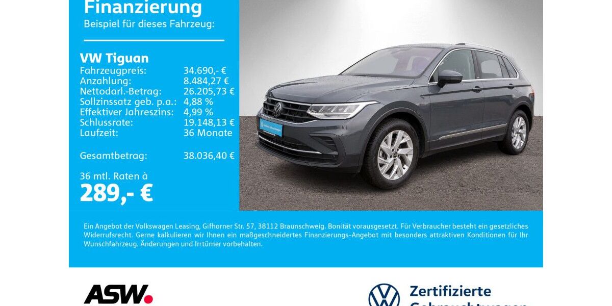 VW Tiguan 44.900 km 34.690 &euro; Sinsheim 74889