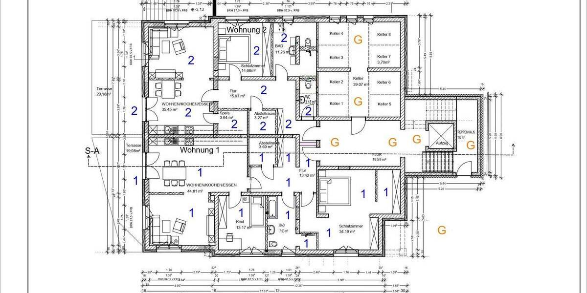 Etagenwohnung Bad Bocklet - 3 Zimmer, 124 m&sup2;, 396.500&euro; | Angebot:25665266