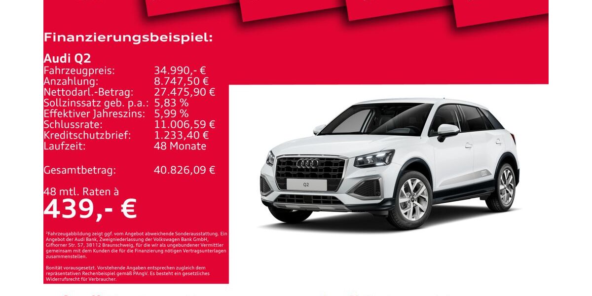 Audi Q2 8.765 km 34.990 &euro; Hannover 30179