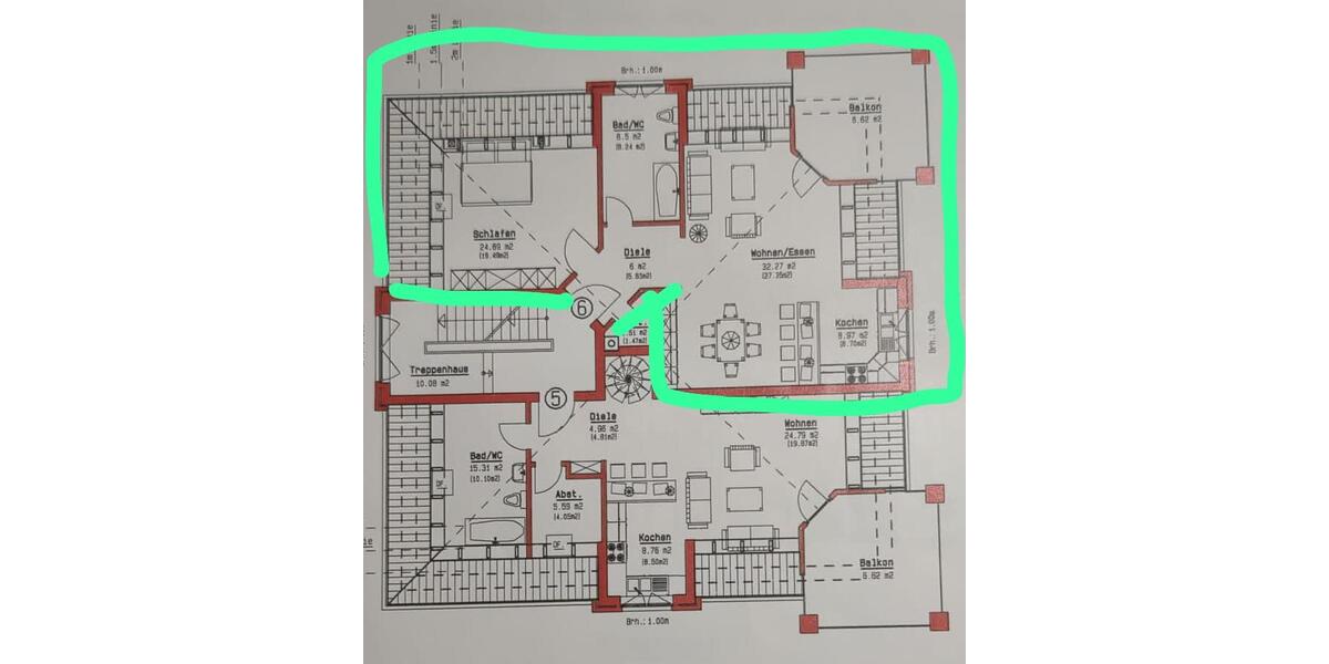 Dachgeschoßwohnung Wietze - 2 Zimmer, 78 m&sup2;, 775&euro; | Angebot:26154427