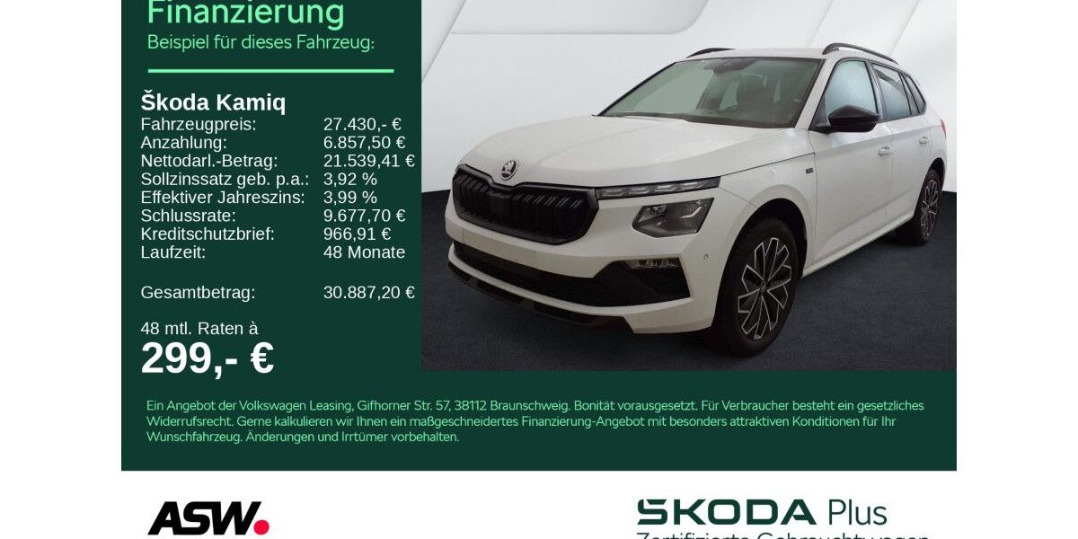 Skoda Kamiq 24.500 km 27.430 &euro; Sinsheim 74889