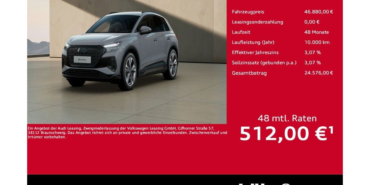 Audi Q4 e-tron 4.507 km 46.880 &euro; Koblenz 56070