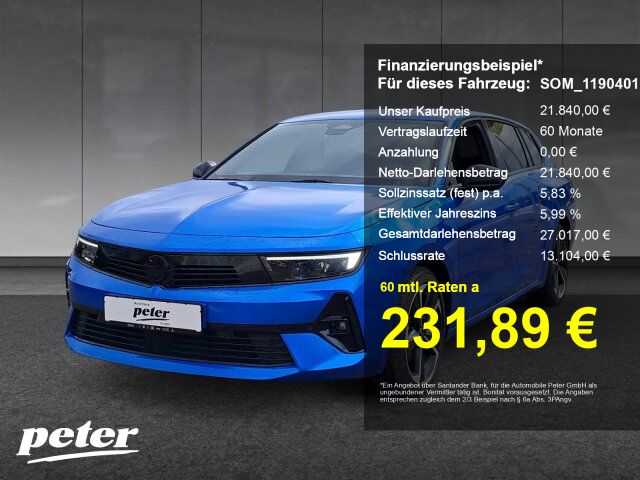 Opel Astra 9.580 km 21.840 &euro; Merseburg 06217