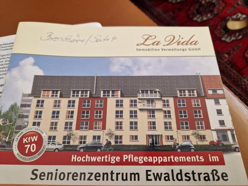 Pflegeappartment im Seniorenzentrum für Kapitalanleger