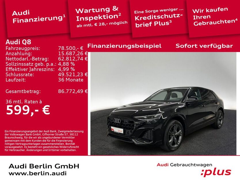 Audi Q8 13.400 km 78.500 € Berlin 10587