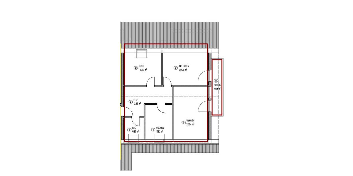 Etagenwohnung Sinzheim Ortsgebiet - 3 Zimmer, 87 m&sup2;, 239.000&euro; | Angebot:26418444