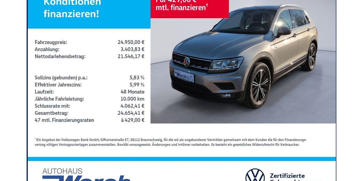 VW Tiguan 52.557 km 24.949 &euro; Südharz 06536