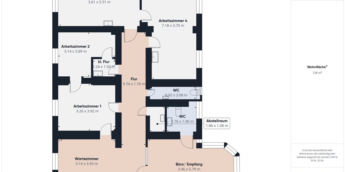 Attraktive Büro- oder Praxisfläche in zentraler Lage von Suhl – alles fußläufig erreichbar - Gewerbeobjekt Suhl | Angebot:25987176