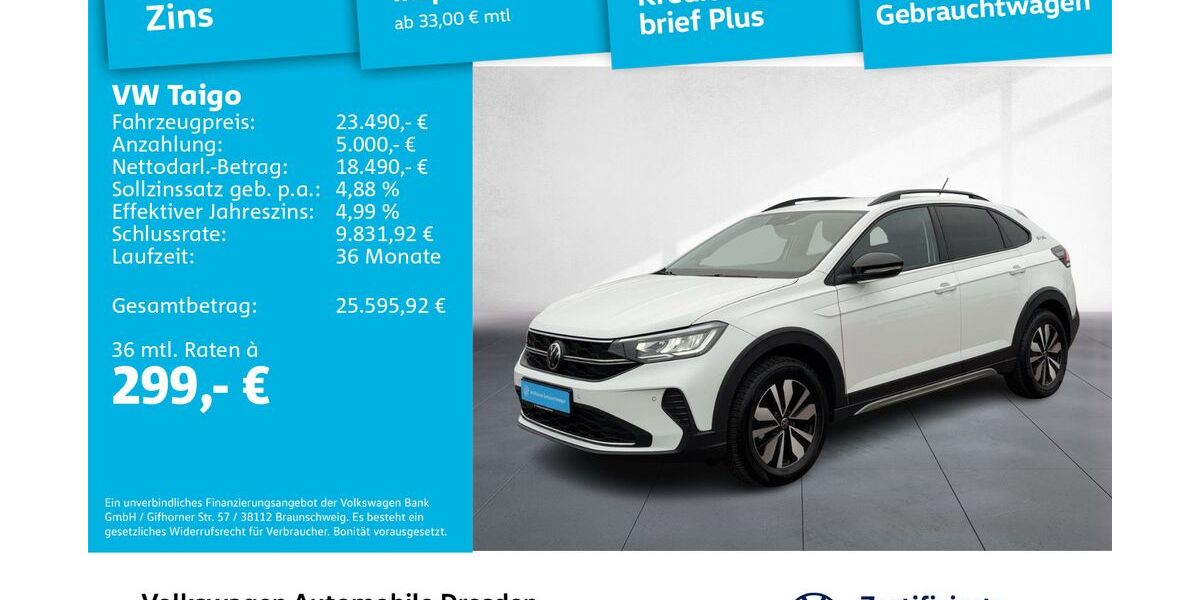 VW Taigo 7.378 km 21.980 &euro; Dresden 01169