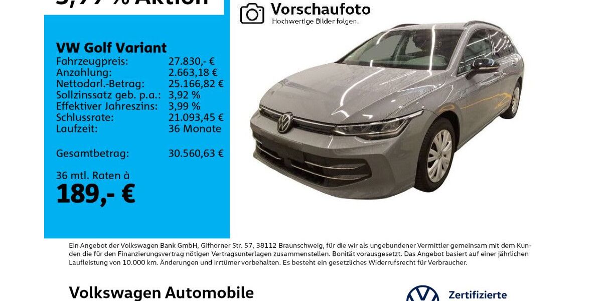 VW Golf 17.908 km 27.830 &euro; Leipzig 04178