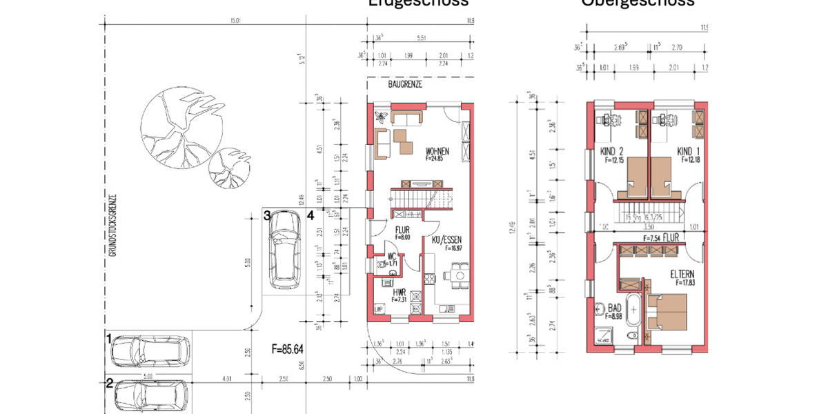 Doppelhaushälfte Simmern/Hunsrück Hunsrück - 4 Zimmer, 129 m&sup2;, 1.490&euro; | Angebot:25765440