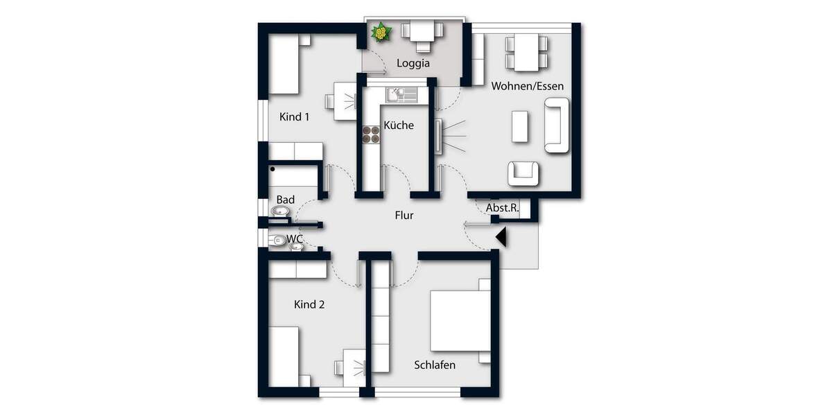 Etagenwohnung Hürth Alt-Hürth - 4 Zimmer, 87 m&sup2;, 270.000&euro; | Angebot:24814781