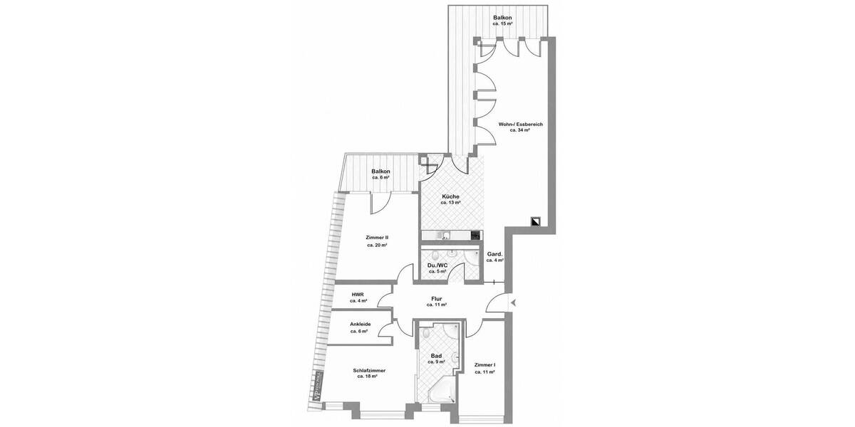 Etagenwohnung Frankfurt am Main Ostend - 4 Zimmer, 146 m&sup2;, 1.249.000&euro; | Angebot:26796161