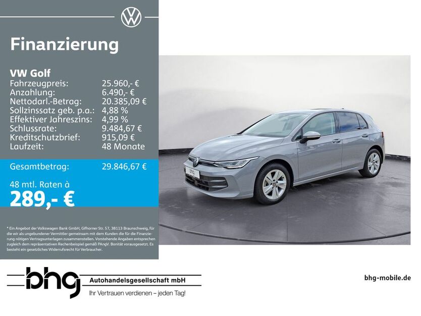 VW Golf 10.550 km 25.960 € Freiburg 79115