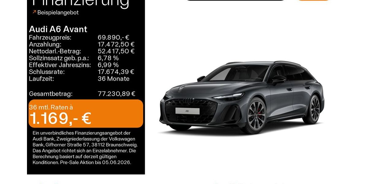 Audi A6 29.055 km 69.890 &euro; Hofheim 65719