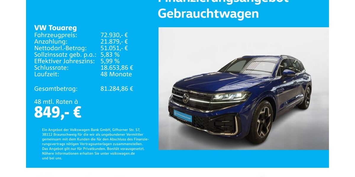 VW Touareg 14.217 km 71.930 &euro; Stuttgart-Feuerbach 70469