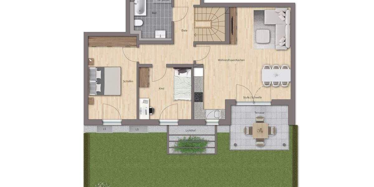 Etagenwohnung Roth Eckersmühlen - 4 Zimmer, 120 m&sup2;, 473.400&euro; | Angebot:26190138