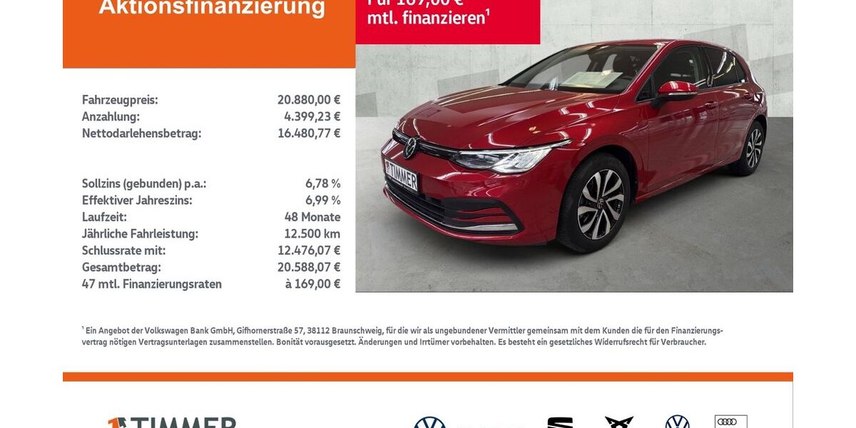 VW Golf 27.607 km 20.880 &euro; Dülmen 48249