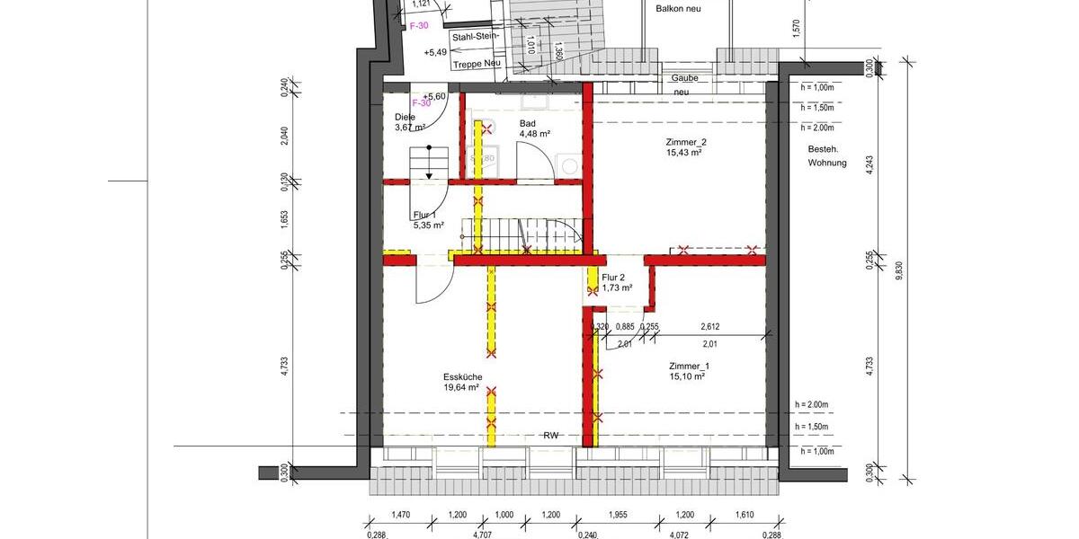 Maisonettenwohnung Germersheim - 3 Zimmer, 82 m&sup2;, 950&euro; | Angebot:26356349