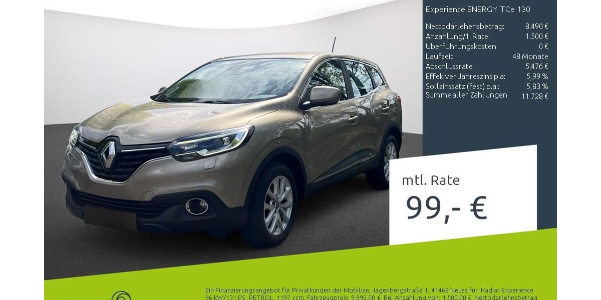 Renault Kadjar 81.155 km 9.990 &euro; Borken 46325