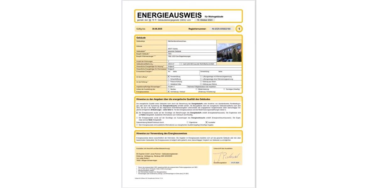 Erdgeschoßwohnung Vechta - 3 Zimmer, 72 m&sup2;, 153.000&euro; | Angebot:26419185