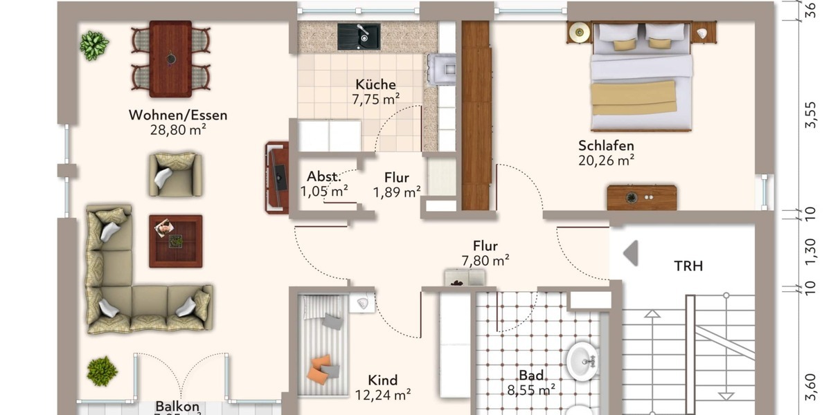 Etagenwohnung Niederau - 3 Zimmer, 83 m&sup2;, 150.220&euro; | Angebot:23971365