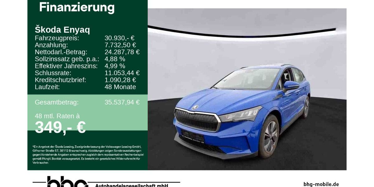 Skoda Enyaq 28.128 km 30.930 &euro; Durmersheim 76448