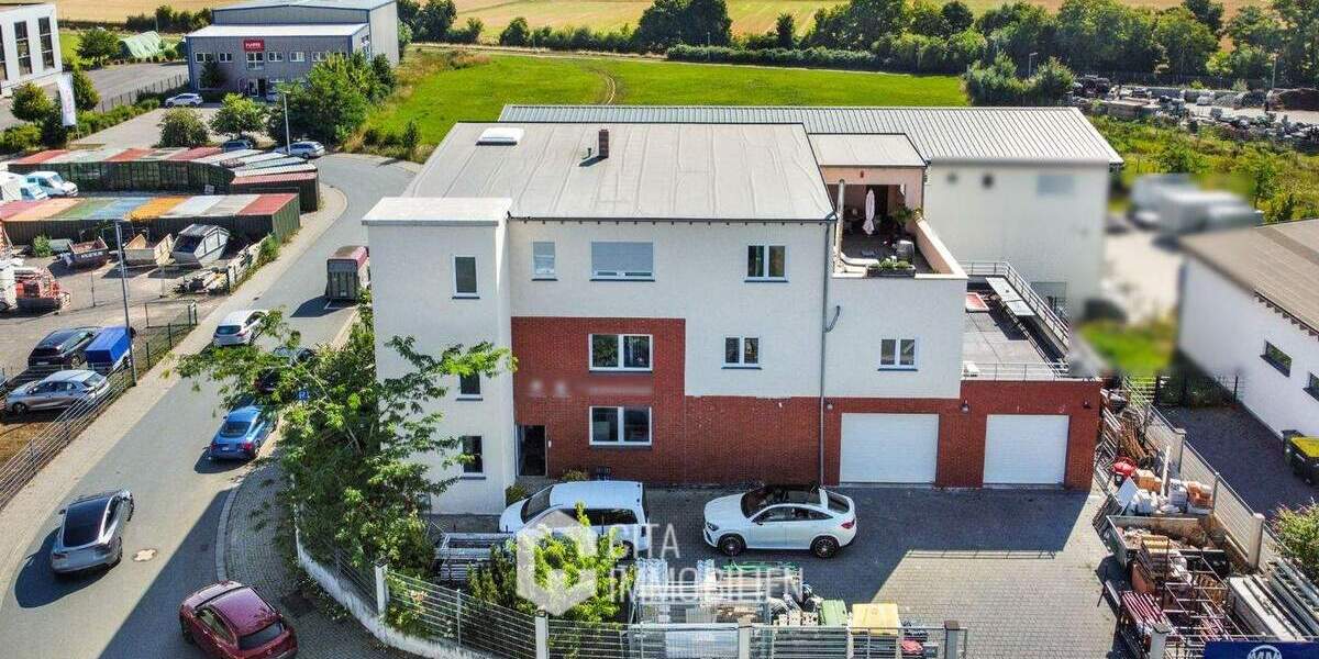 Wohnen & Arbeiten in Mainz-Hechtsheim: Moderne Wohn- und Gewerbeimmobilie mit Dachterrassen & Aufzug zimmer