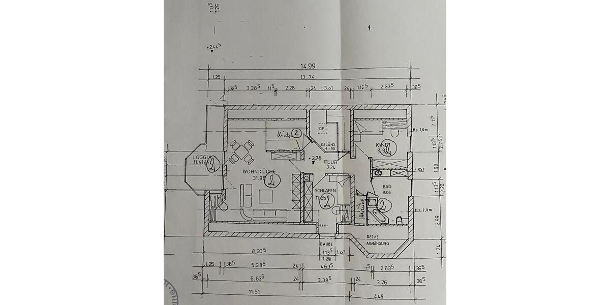 Etagenwohnung Bockhorn - 3 Zimmer, 85 m&sup2;, 429.000&euro; | Angebot:23498751