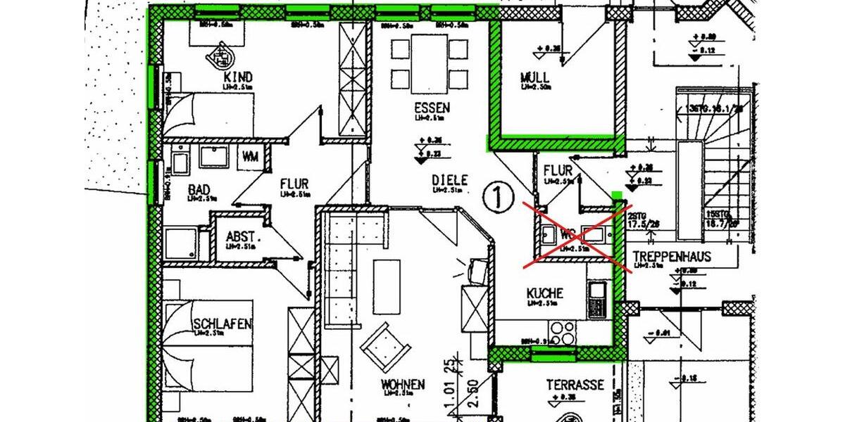 Erdgeschoßwohnung Rastede - 3 Zimmer, 75 m&sup2;, 269.000&euro; | Angebot:27297323