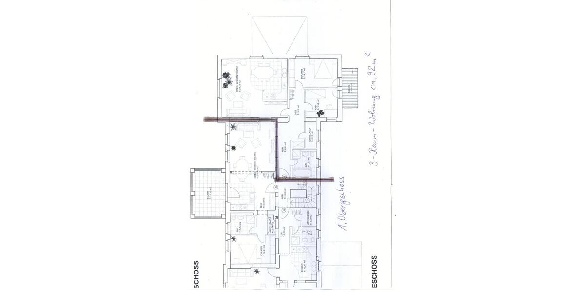 Etagenwohnung Guben - 3 Zimmer, 92 m&sup2;, 500&euro; | Angebot:25418214
