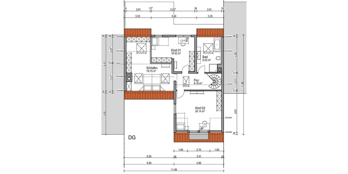 Doppelhaushälfte Schriesheim - 5 Zimmer, 197 m&sup2;, 2.300&euro; | Angebot:26066584