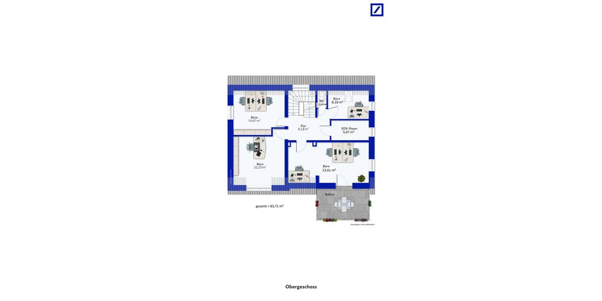 Praxis, Kanzlei, Gewerbe.... Arbeiten mit Stil und Niveau ! zimmer