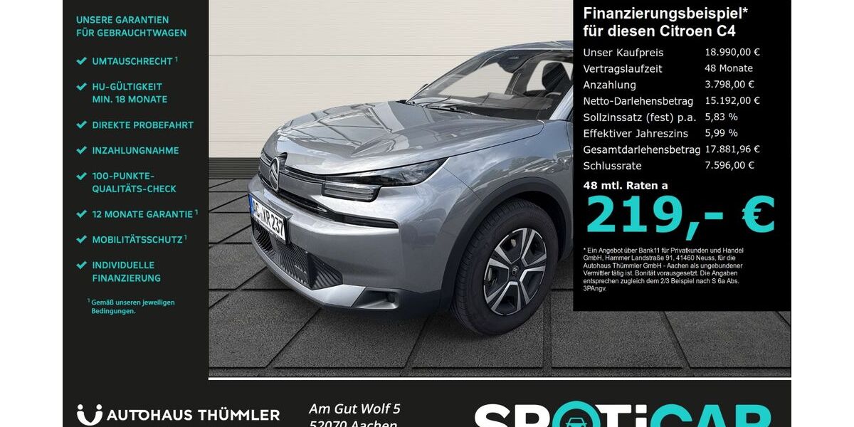 Citroen C4 6.999 km 18.990 &euro; Aachen 52070