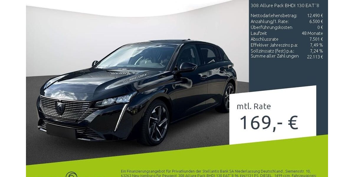 Peugeot 308 72.252 km 18.977 &euro; Bocholt 46395