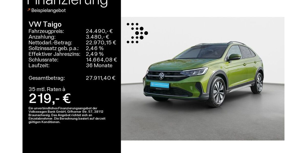 VW Taigo 6.250 km 23.490 &euro; Haßfurt 97437