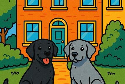 Reihenhaus für Hund und Mensch zimmer