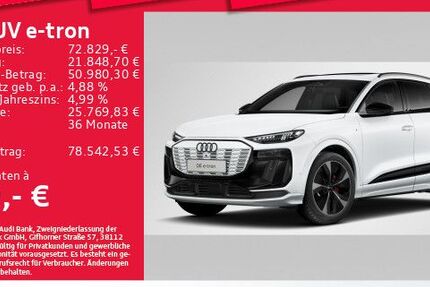 Audi Q6 e-tron 17.827 km 72.829 &euro; Eching 85386