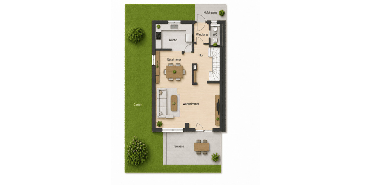 Reihenendhaus Balingen - 6 Zimmer, 125 m&sup2;, 315.000&euro; | Angebot:26851254
