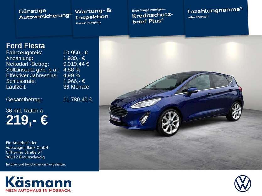 Ford Fiesta 116.157 km 10.950 € Mosbach 74821